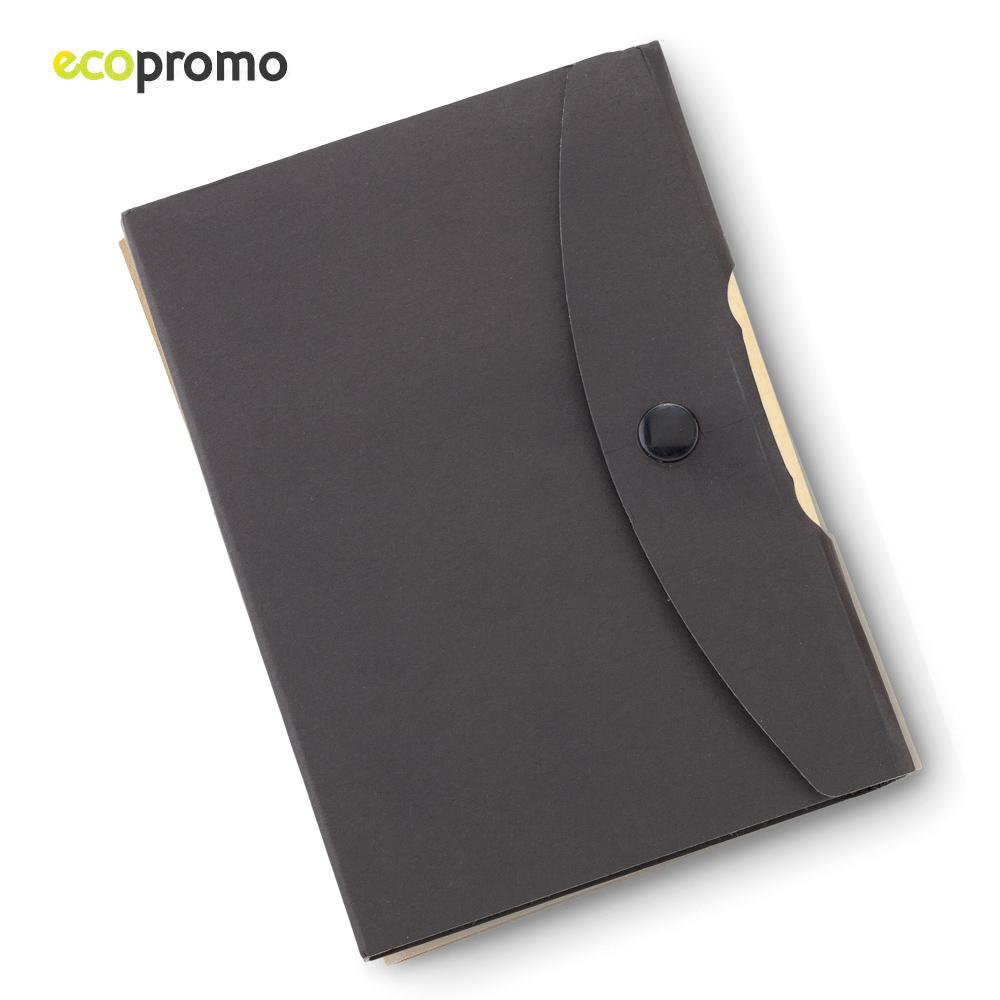 Libreta con boligrafo button reciclable Azul miniatura 5