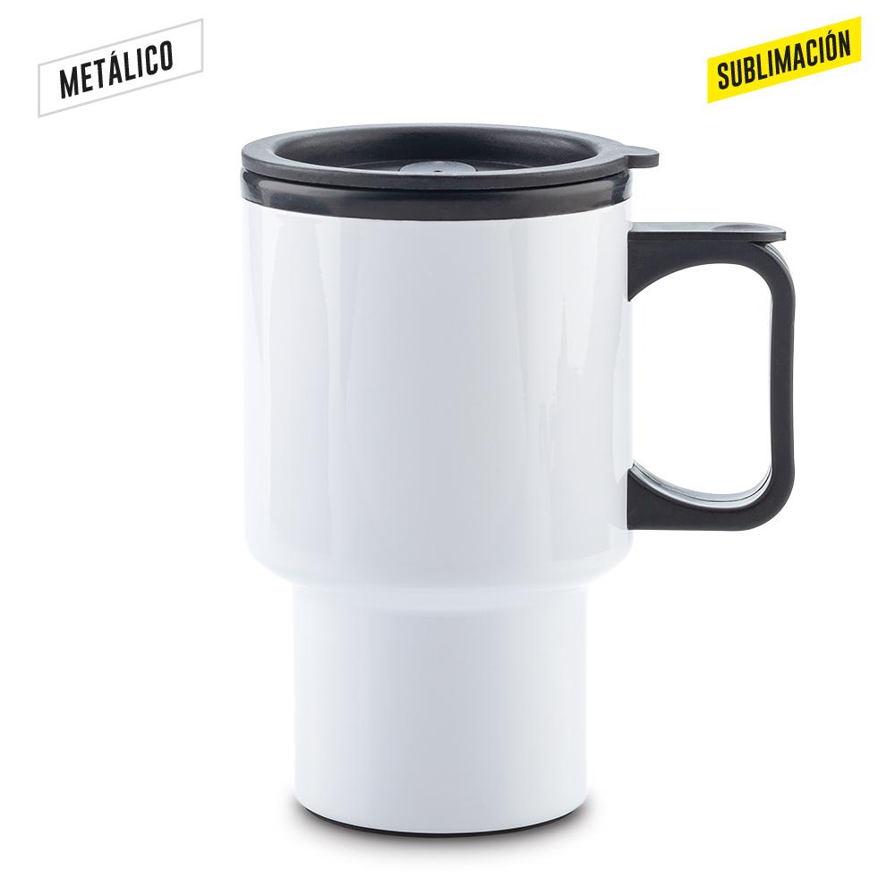 Mug metalico para sublimacion galileo 450ml Blanco miniatura 3