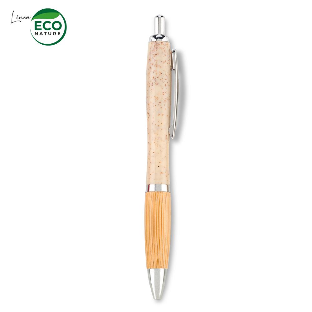 Boligrafo ventura eco bamboo Azul miniatura 4