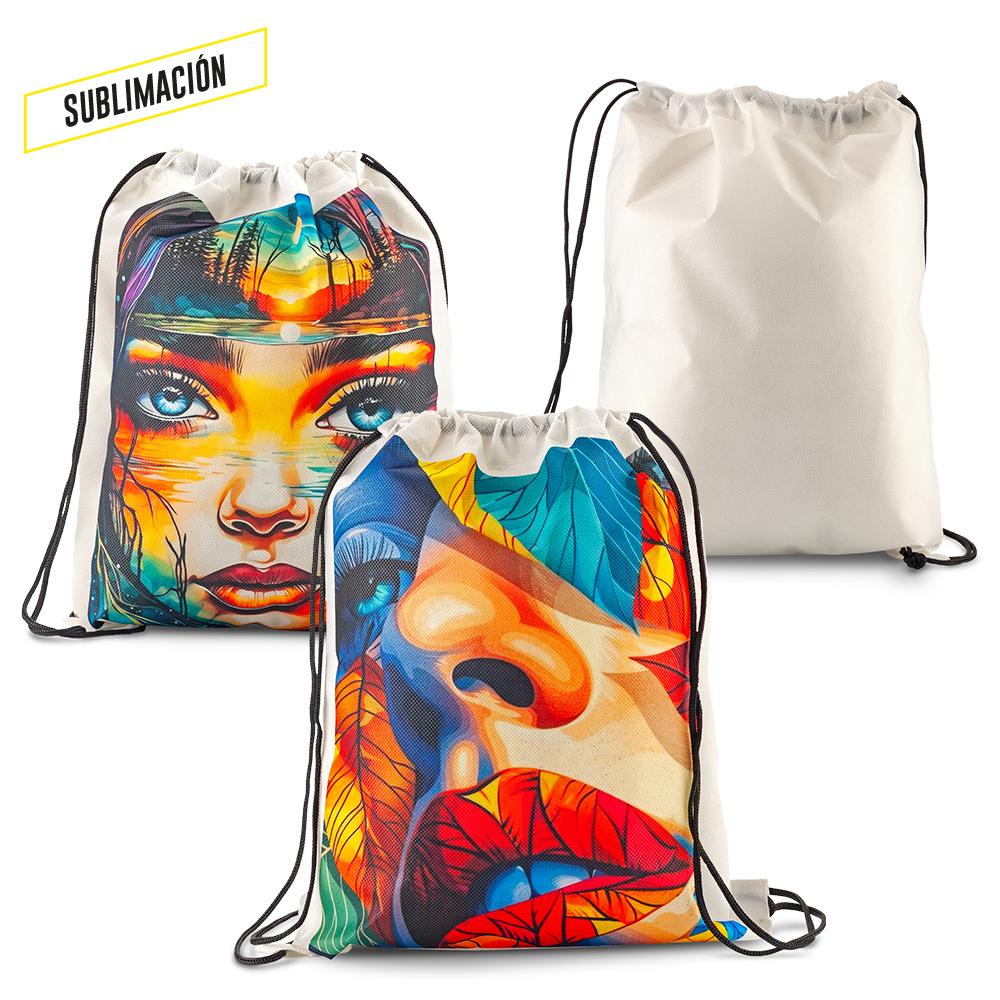 Sporty bag en cambrel ewok sublimación 80gr Blanco front