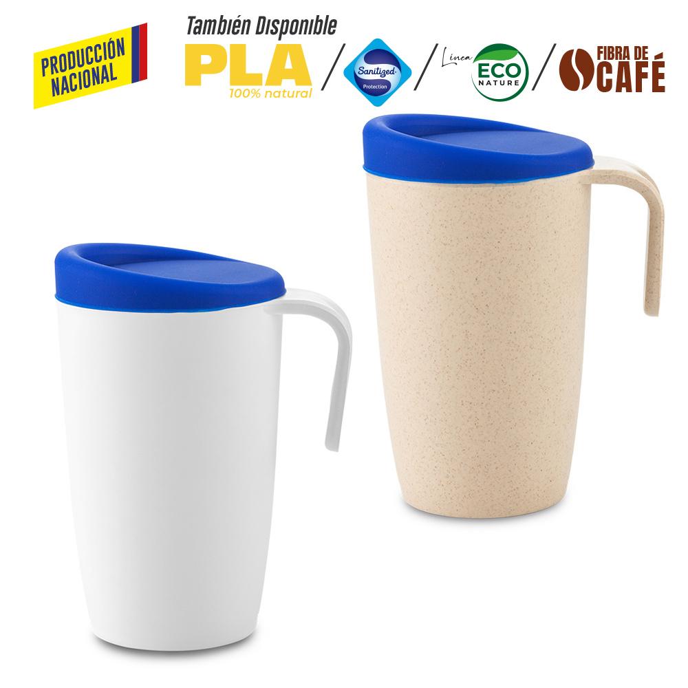 Mug plastico newport 480ml - produccion nacional produccion nacional Tapa Silicona Negro miniatura 6