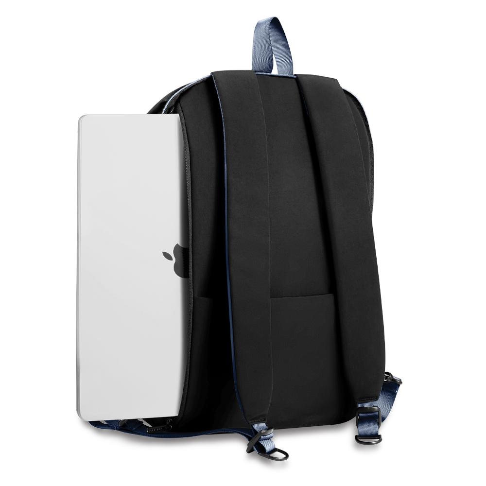 Morral backpack switch 2-1 nuevo Negro - Azul miniatura 7