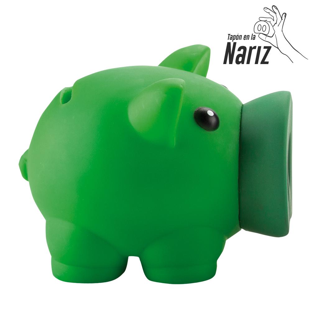 Alcancia mini piggy Azul Claro miniatura 3