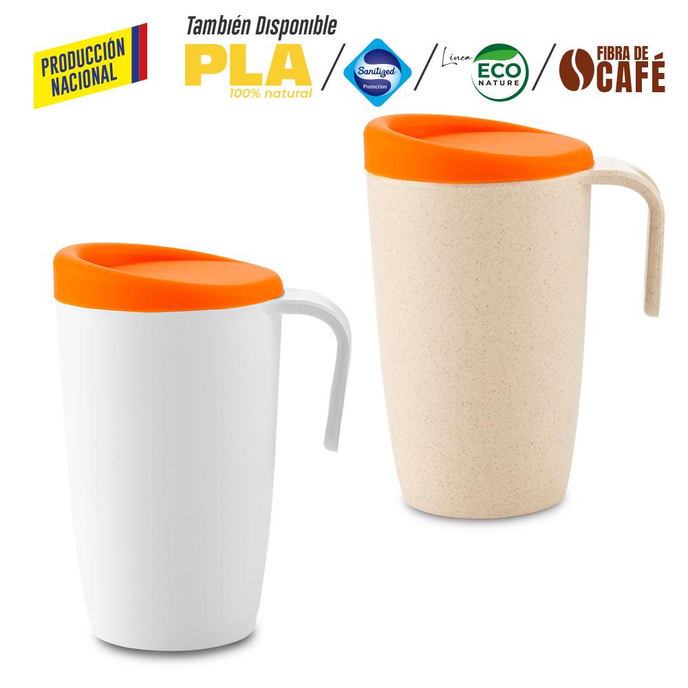 Mug plastico newport 480ml - produccion nacional produccion nacional Tapa Silicona Negro miniatura 8