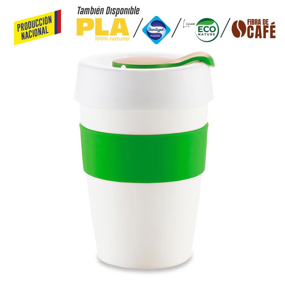 Mug plastico orbit 12oz - produccion nacional produccion nacional Blanco Para Tapa Plastica miniatura 10