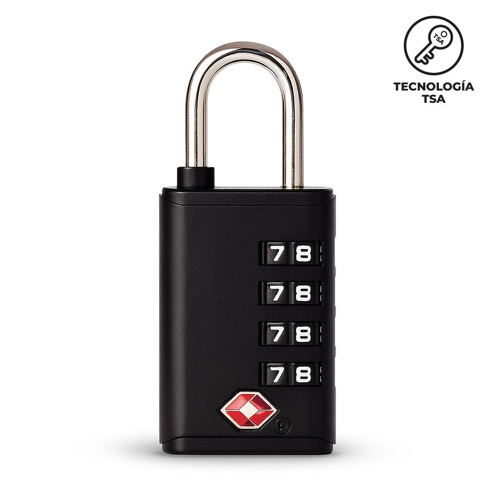 Candado de clave tsa nuevo Negro miniatura 3