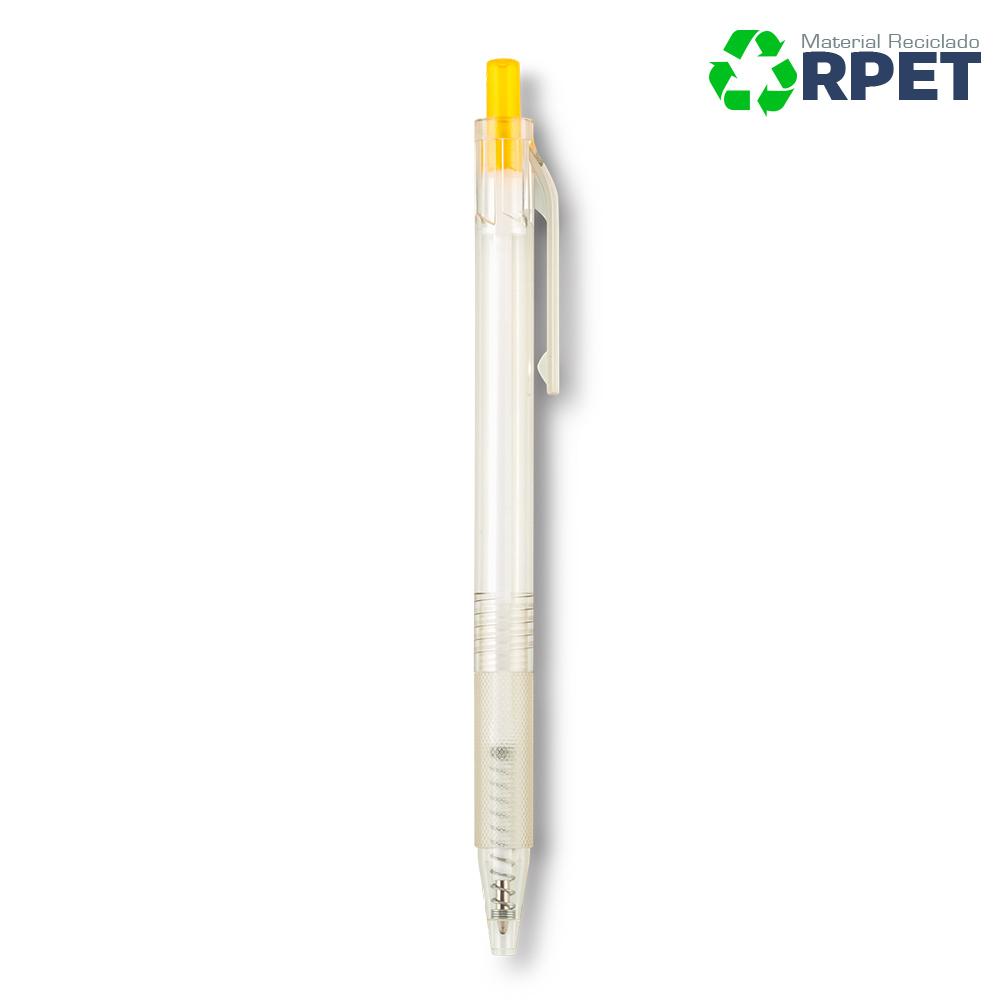 Boligrafo gamma rpet Amarillo miniatura 3
