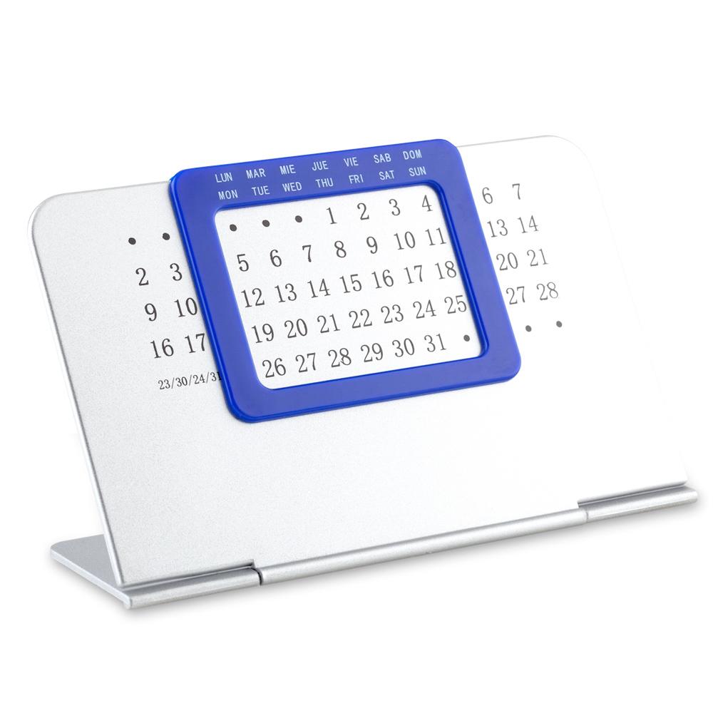 Calendario perpetuo plastico Azul miniatura 3