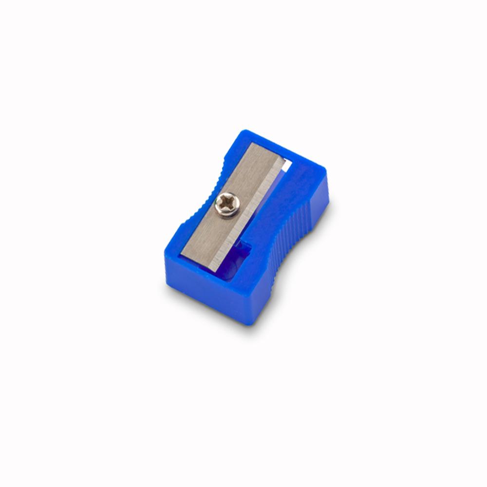 Tajalápiz plástico school Blanco miniatura 7