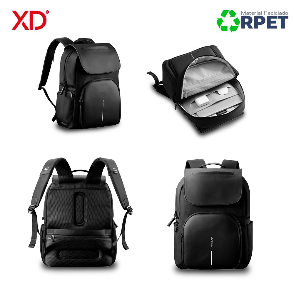Morral backpack soft pack Negro front