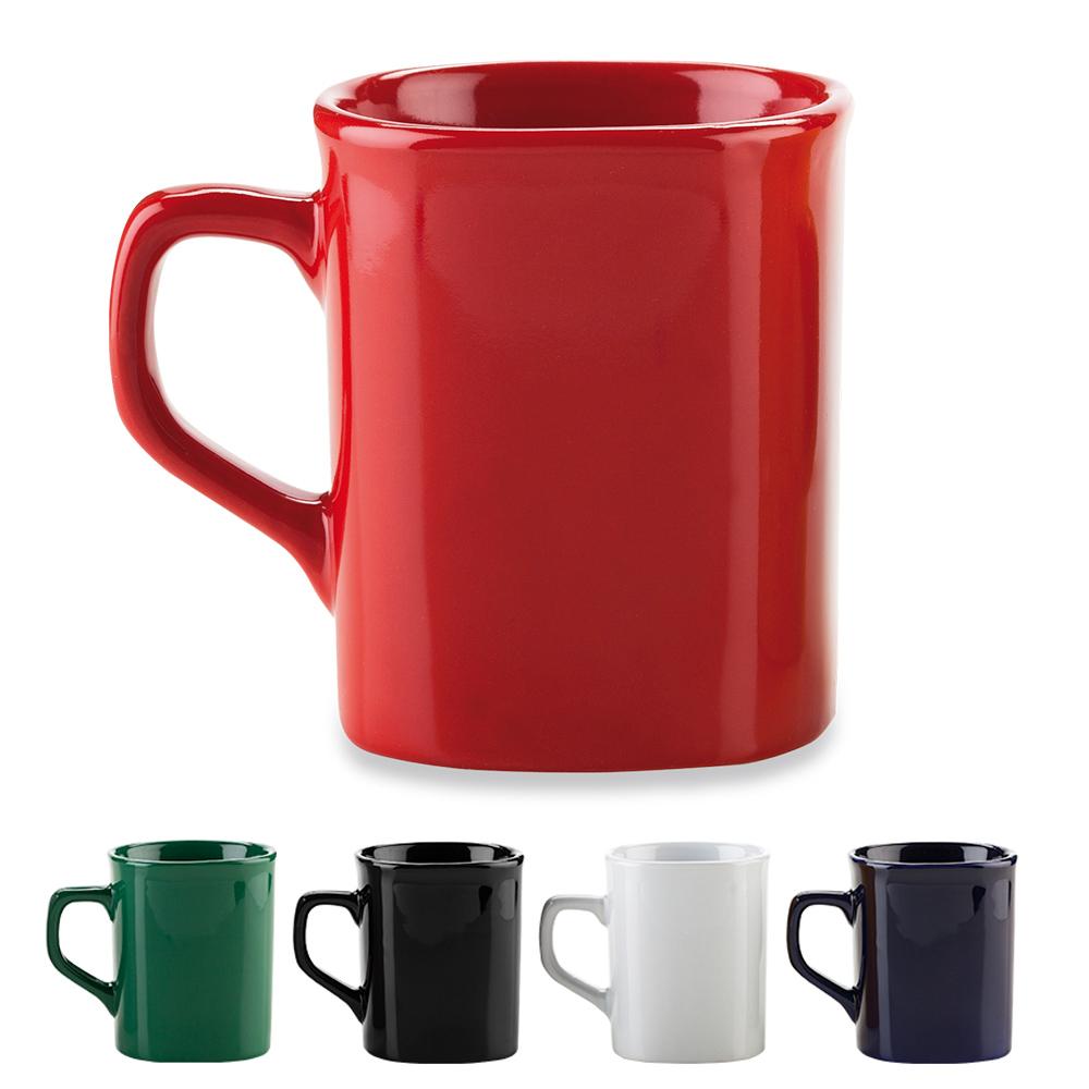 Mug ceramica cuadrado 10 oz Blanco front
