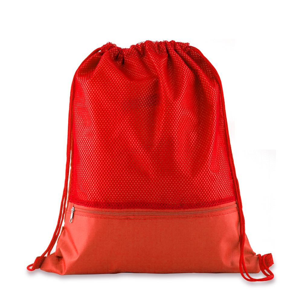Sporty bag con malla Azul oscuro miniatura 8