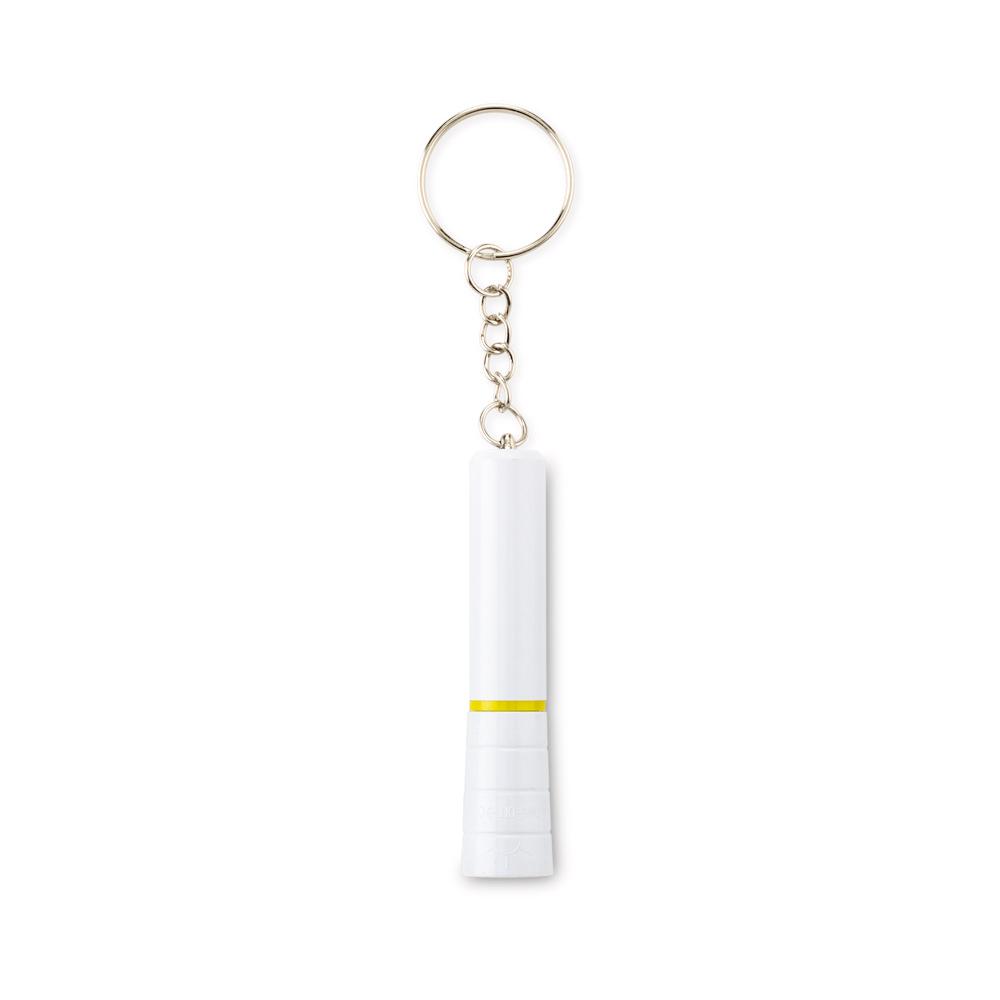 Llavero linterna space .Blanco-Amarillo miniatura 6