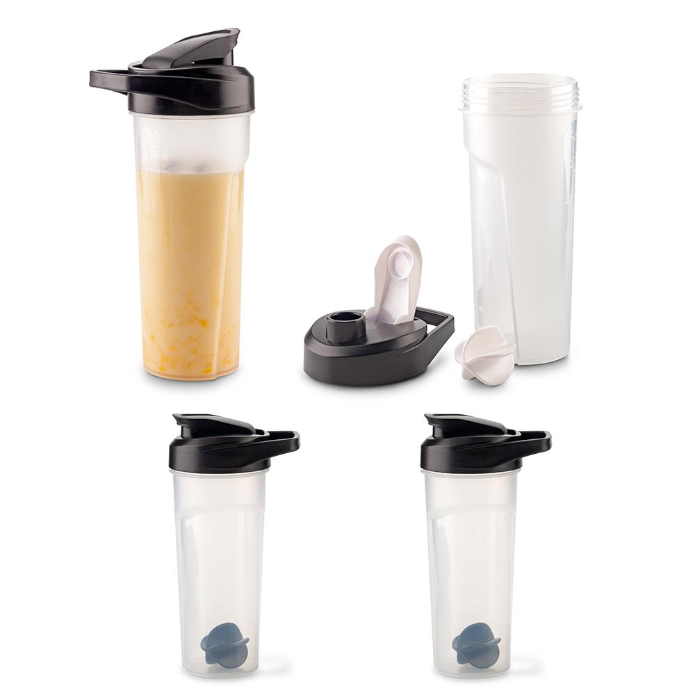 Mug shaker nyro 600 ml Transparente - Blanco front