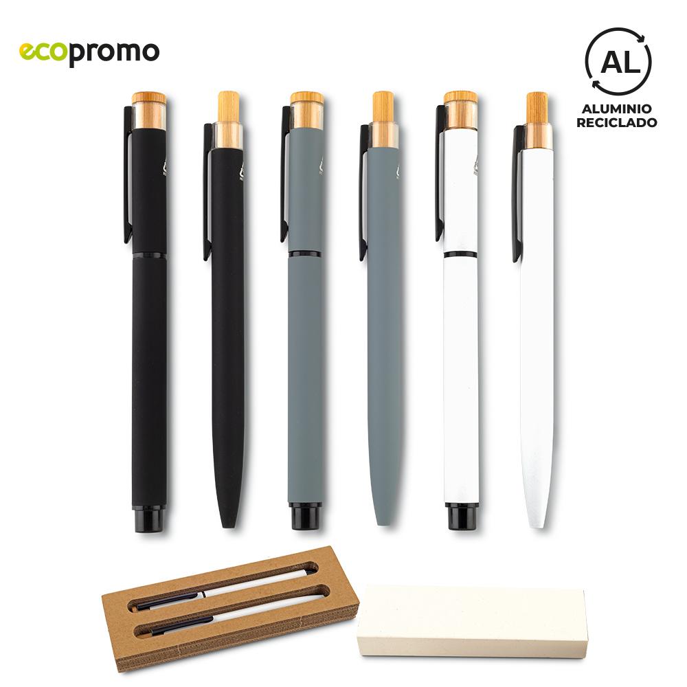 Set de boligrafos vector Negro front