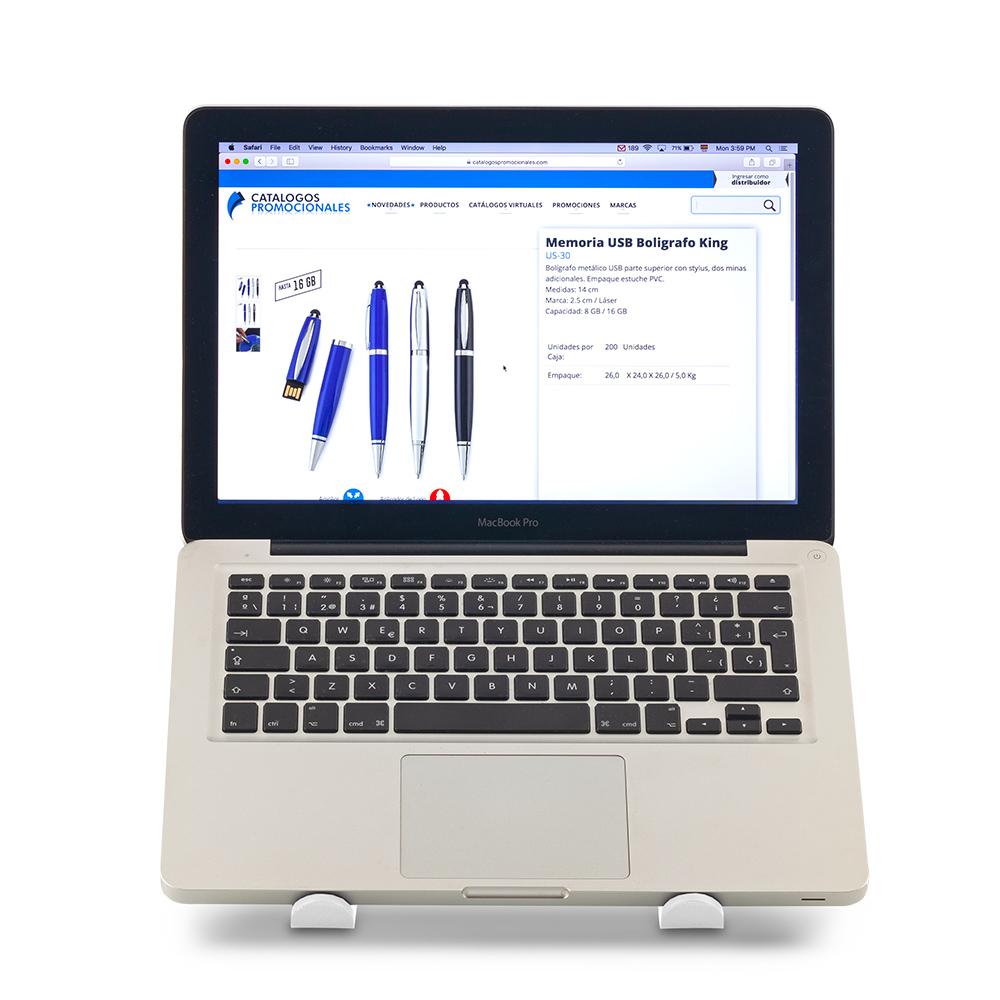 Soporte plastico para portatil ii Blanco miniatura 5