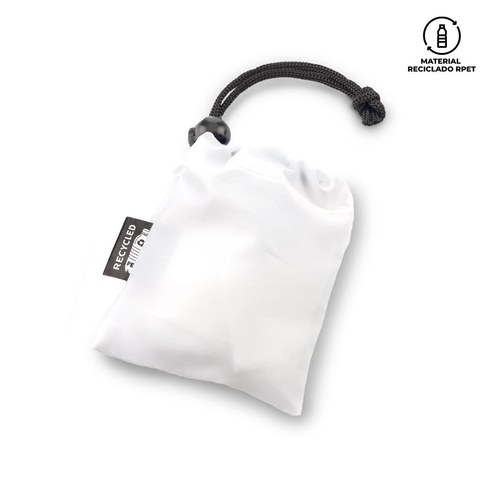 Poncho en bolsa rpet Negro miniatura 4