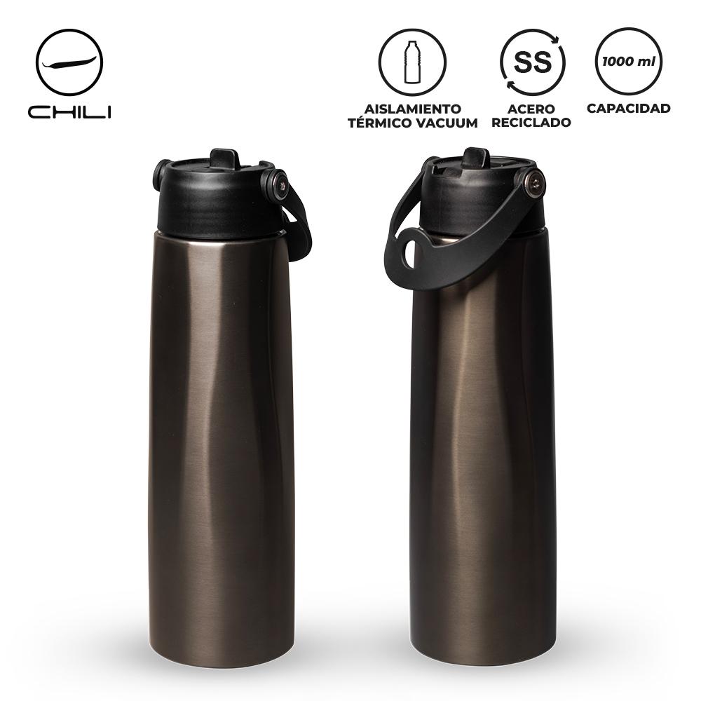 Botilito metalico klak chili 1l Negro miniatura 4
