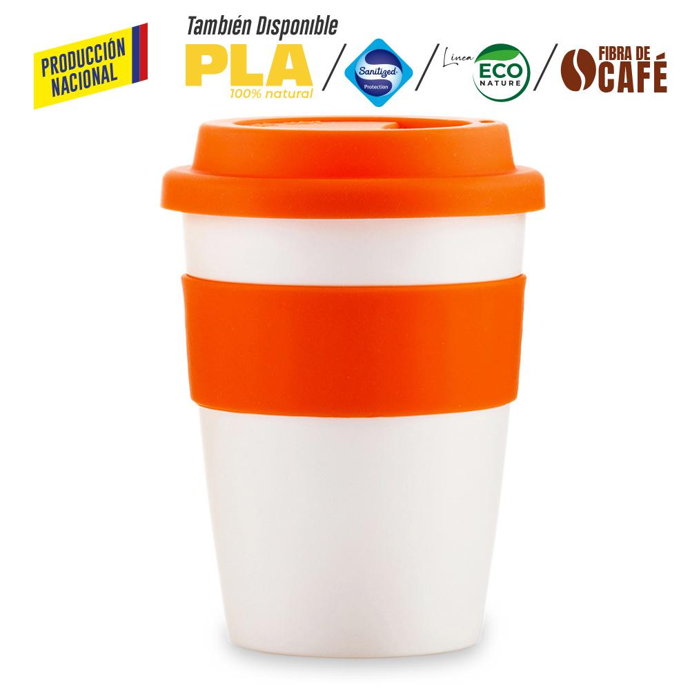 Mug plastico orbit 12oz - produccion nacional produccion nacional Blanco Para Tapa Plastica miniatura 4