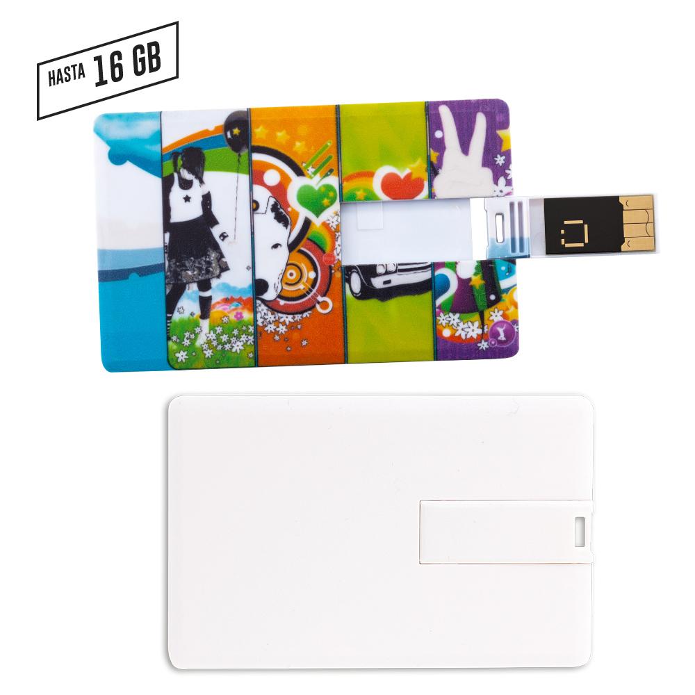 Memoria usb credit card precio neto precio neto Blanco .4 GB front