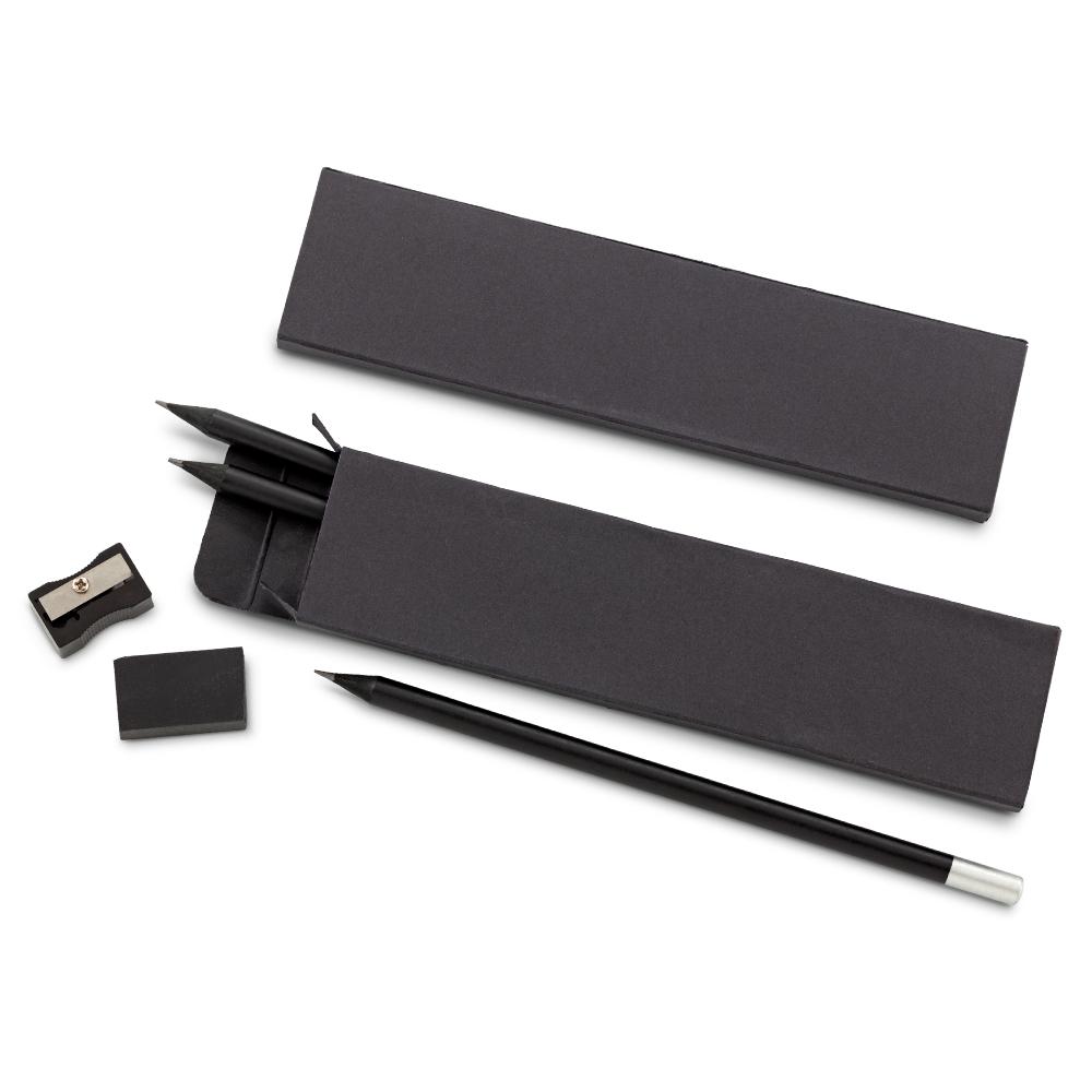 Set de lápices black Negro front