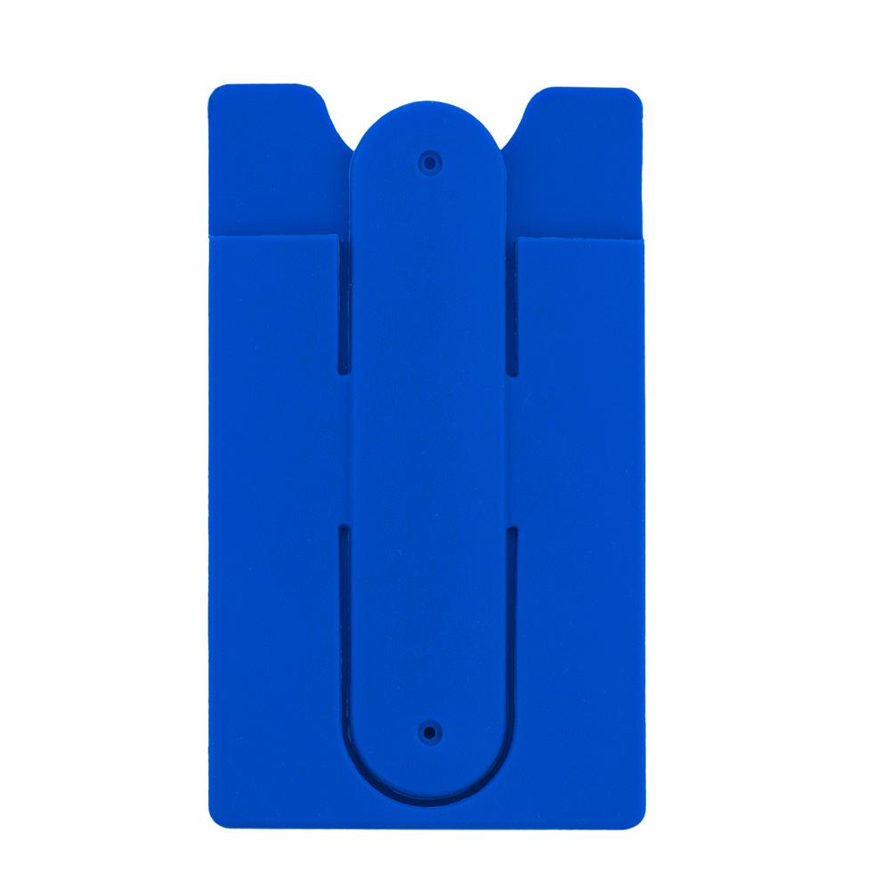 Portatarjetas en silicona con soporte Azul Royal miniatura 6