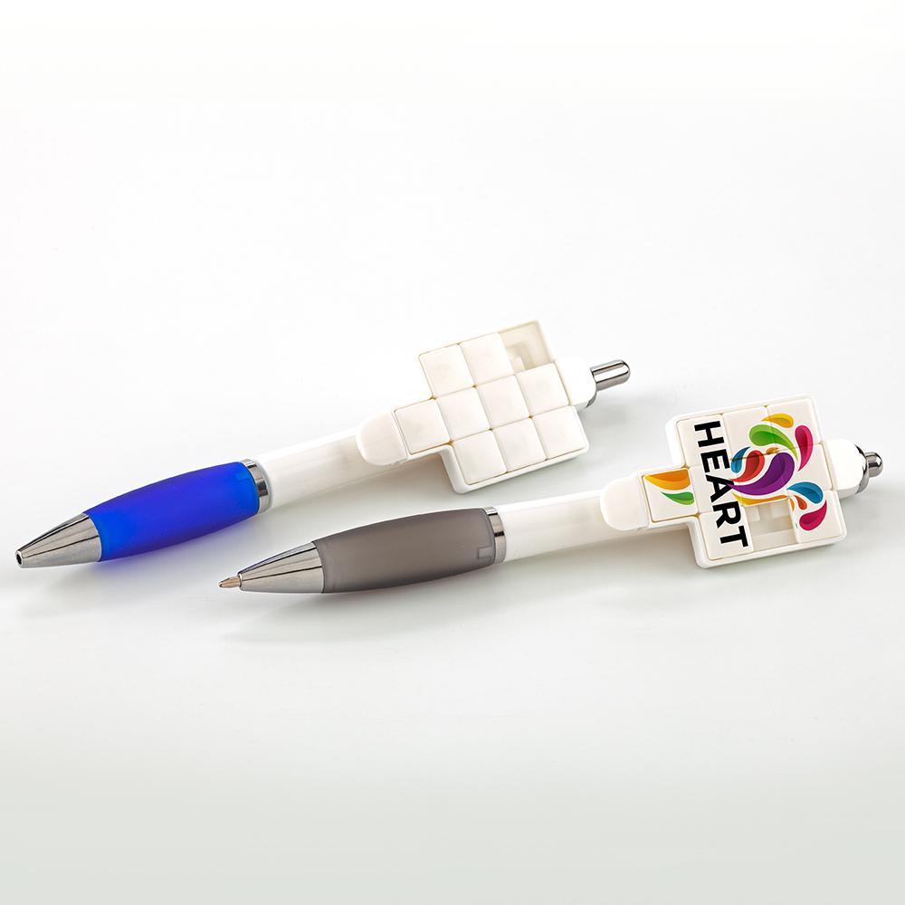 Boligrafo rompecabezas Blanco-Negro miniatura 5