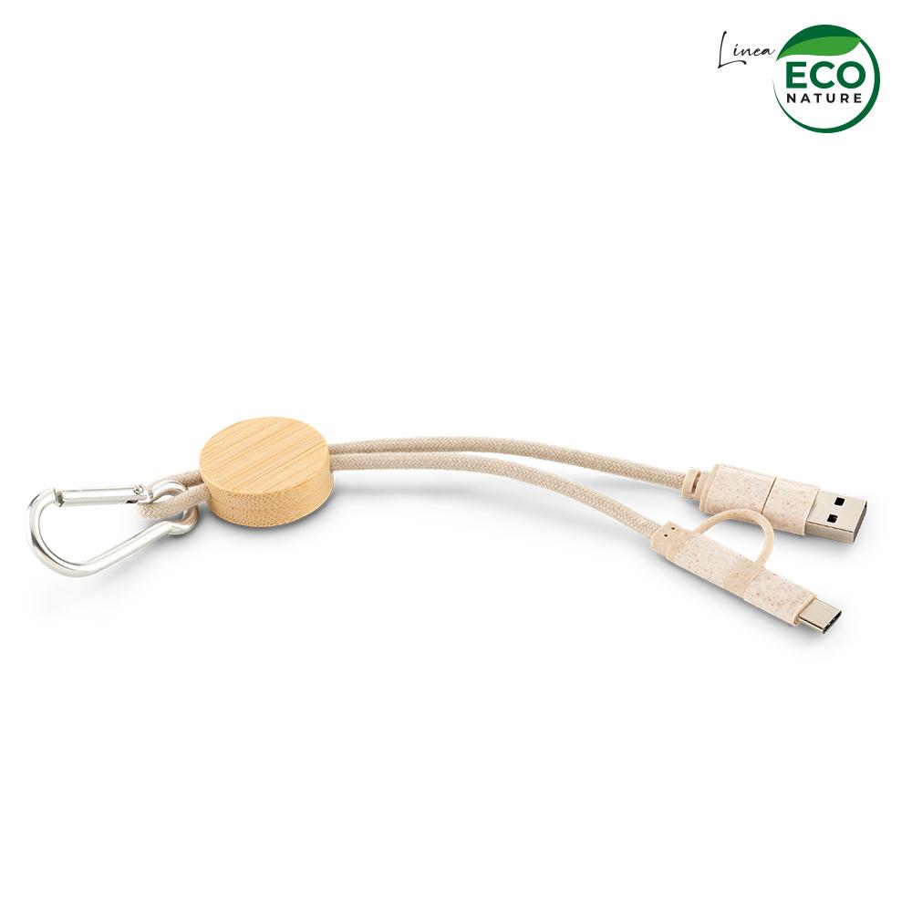 Cable multicargador cotton Natural miniatura 3