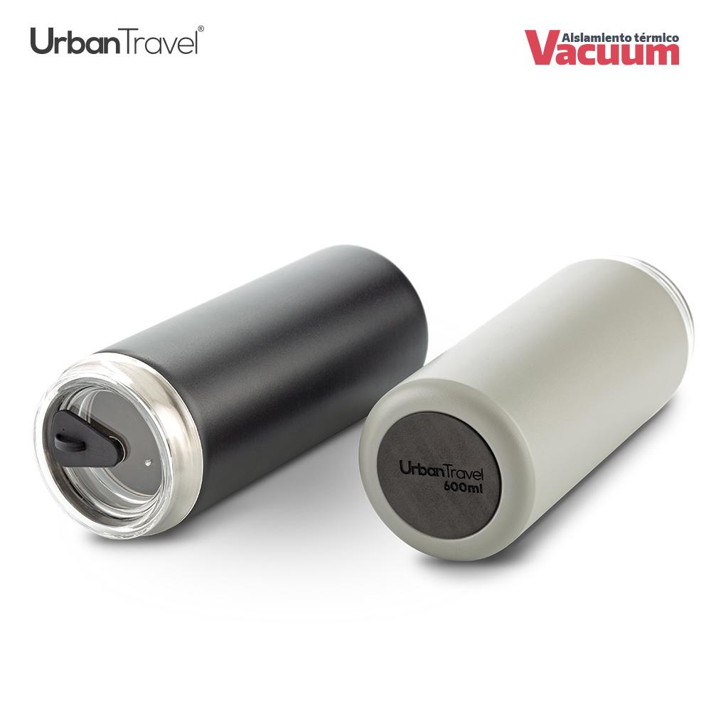 Mug metalico koen urban travel 600ml Negro Mate miniatura 5