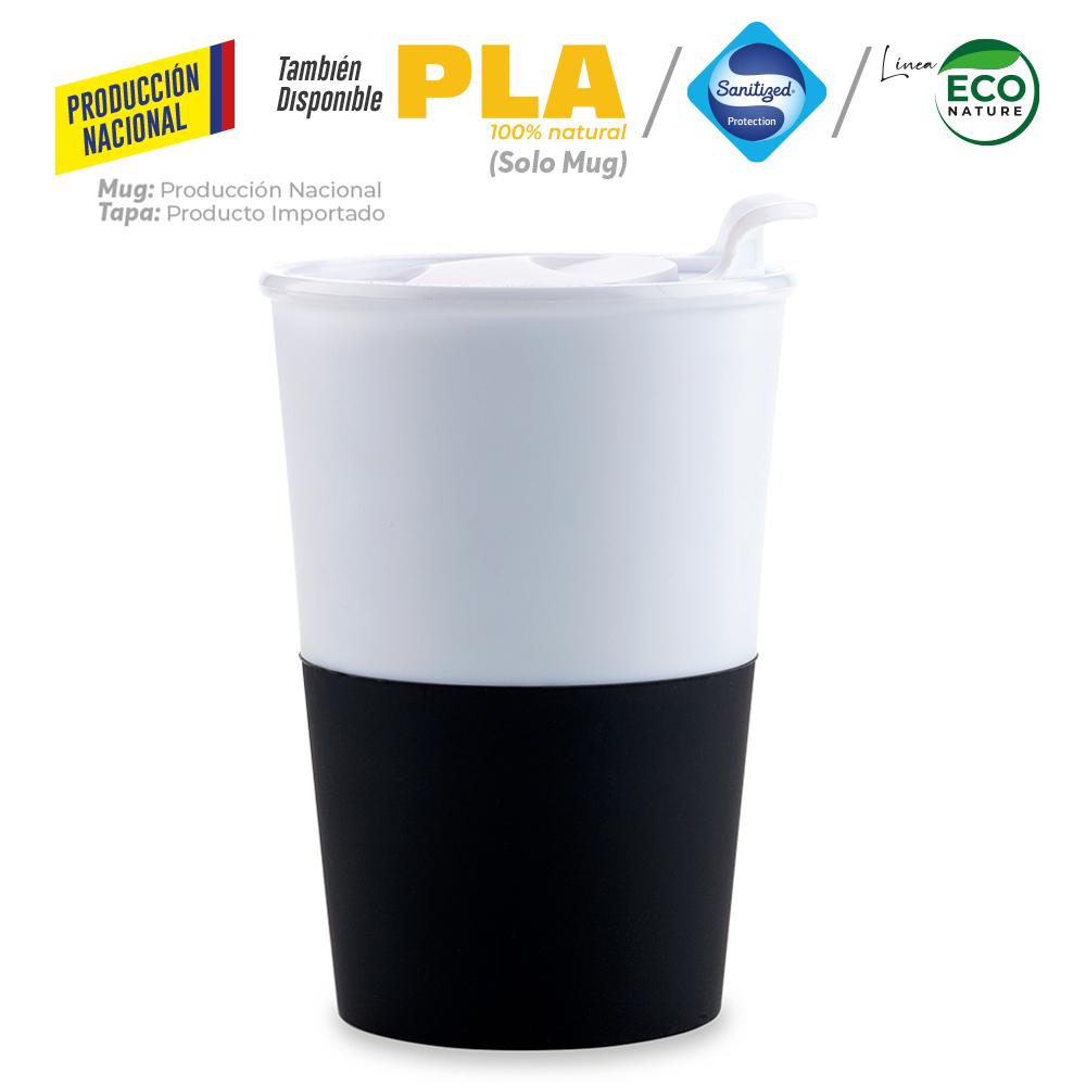 Mug plastico osiris 360ml - produccion nacional produccion nacional .Vaso Blanco prod nacional miniatura 7