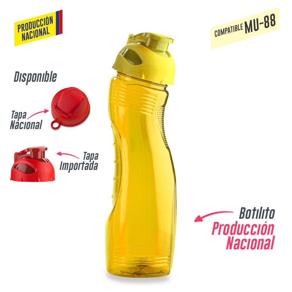 Botilito saturno pvc 900ml - produccion nacional (ver mu-35 - tapa pesta) produccion nacional Rojo para tapa pestaña miniatura 3
