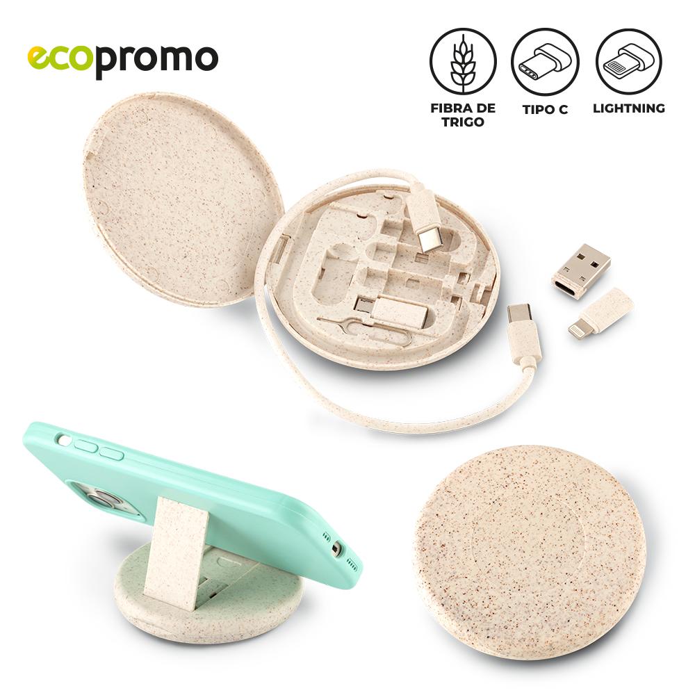 Cable multicargador gauss eco Natural front
