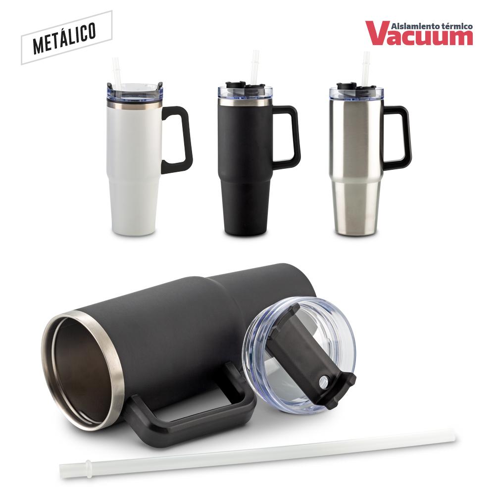 Mug metalico chester 880ml Silver front