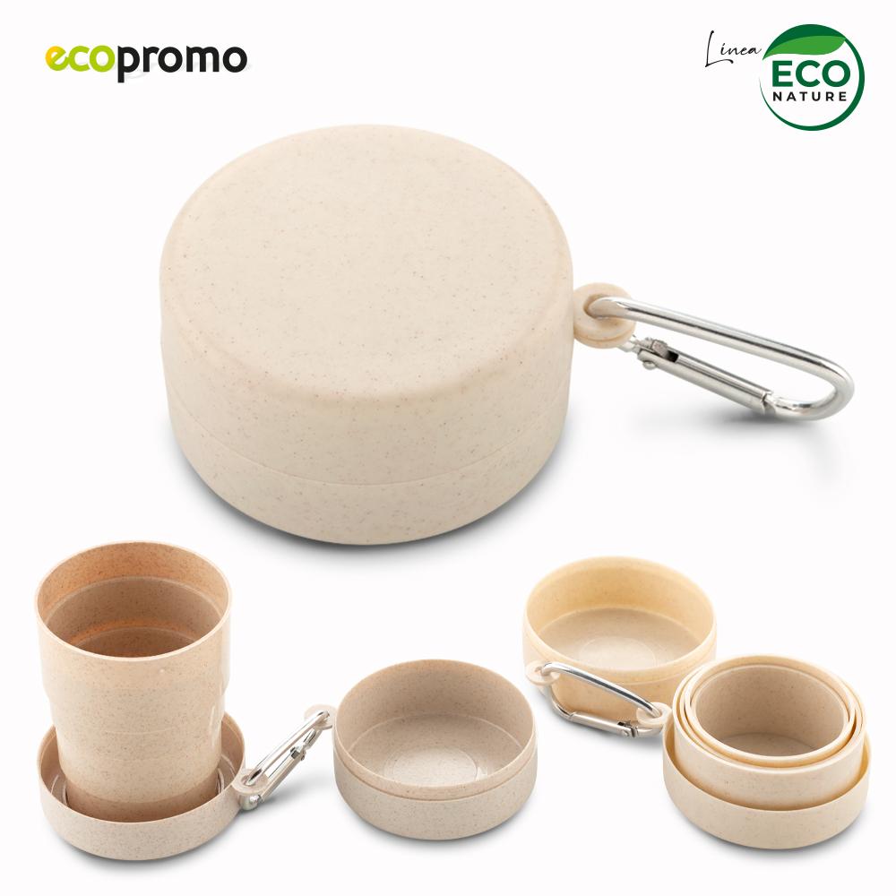Vaso plegable eco Natural front