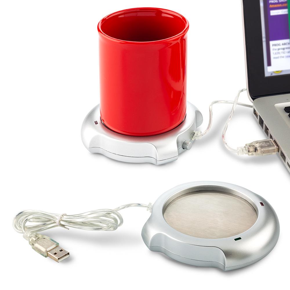 Calentador de mugs usb Silver front