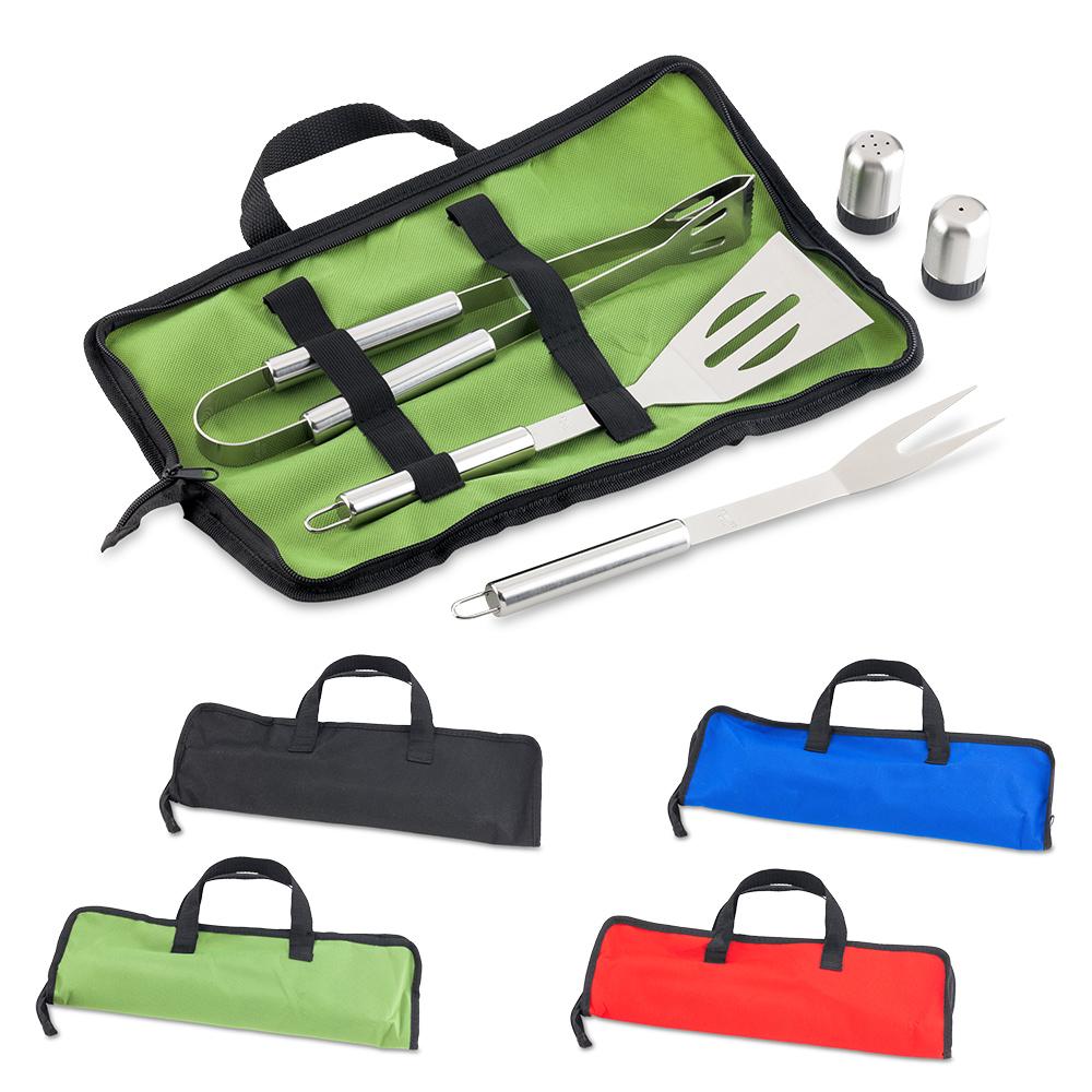 Set de bbq - 6 piezas Azul rey front