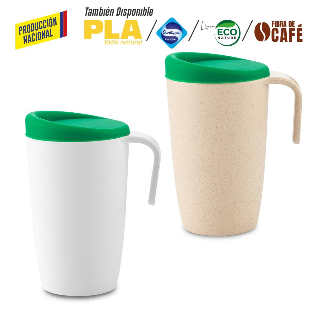 Mug plastico newport 480ml - produccion nacional produccion nacional Tapa Silicona Negro miniatura 3
