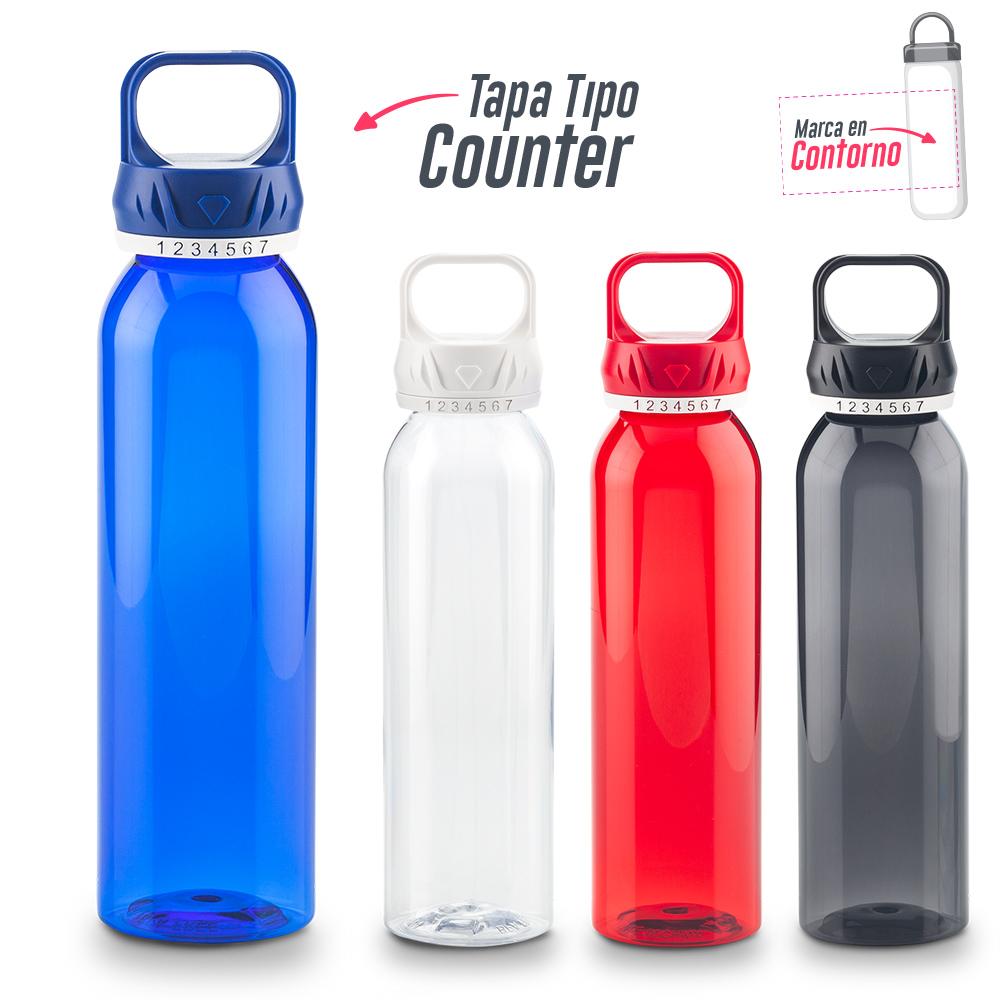 Botilito plastico counter 650ml Azul front