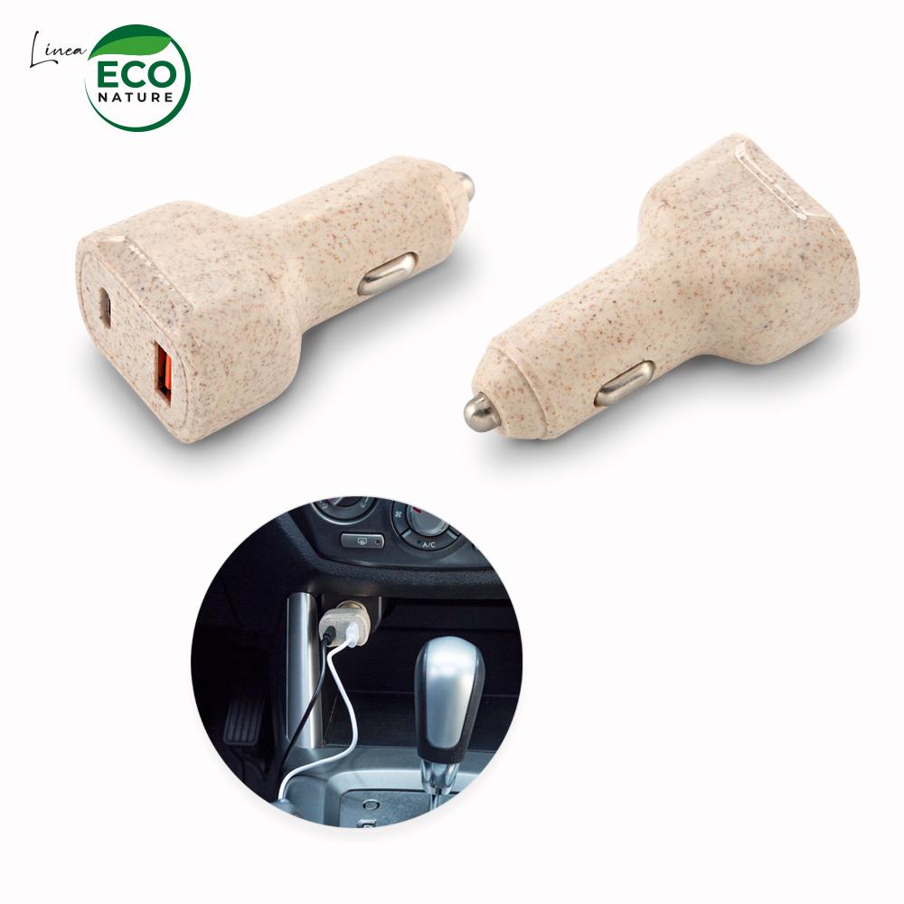 Cargador para carro eco Blanco front