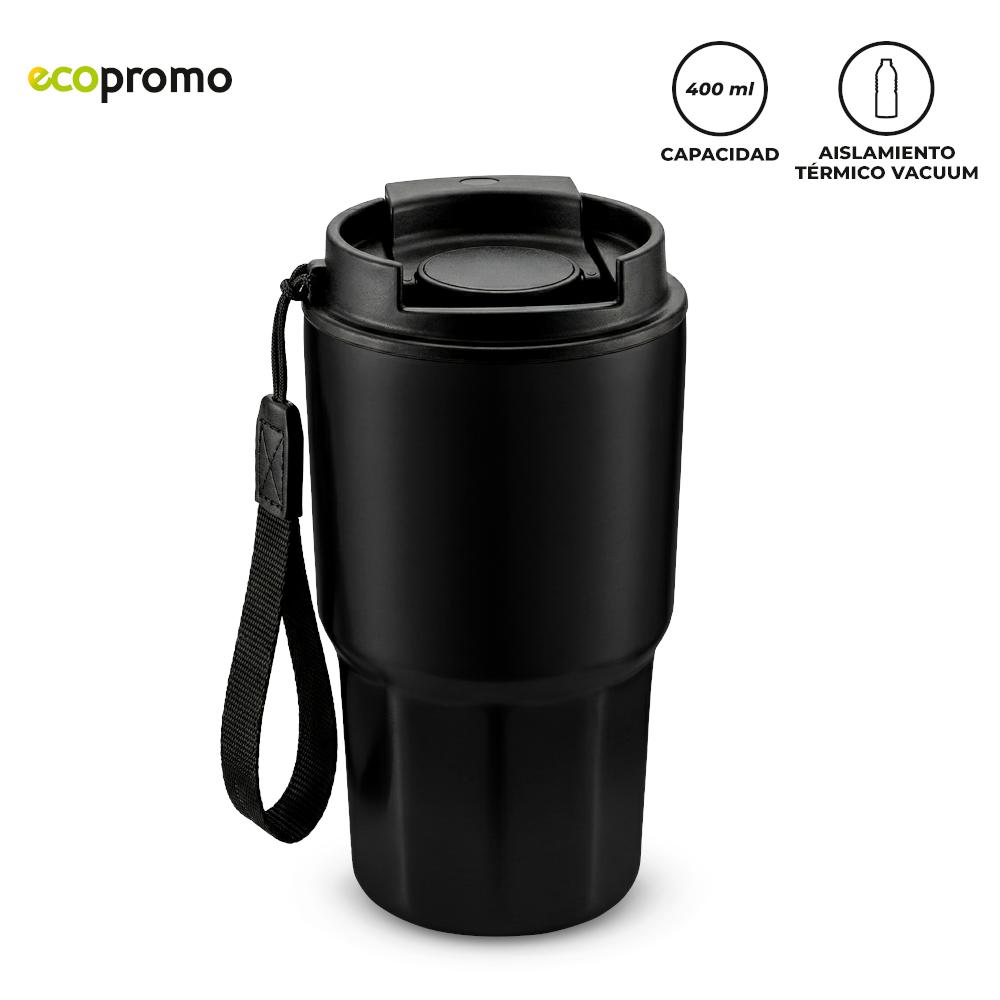Mug metálico dewar 400 ml nuevo Gris Oscuro miniatura 3