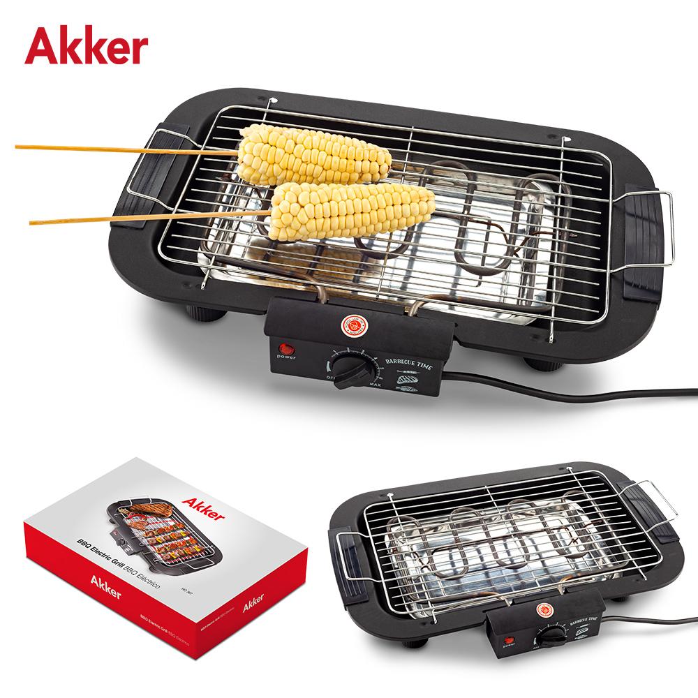 Akker bbq electrico Negro front