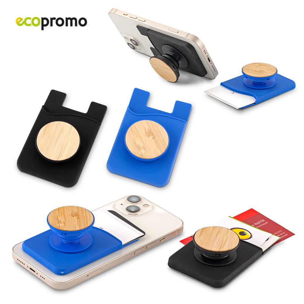 Portatarjetas pump bamboo Azul front