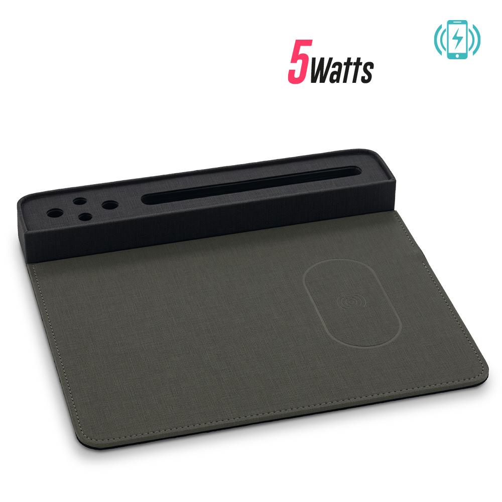Mouse pad con cargador inalambrico mylo Gris miniatura 5