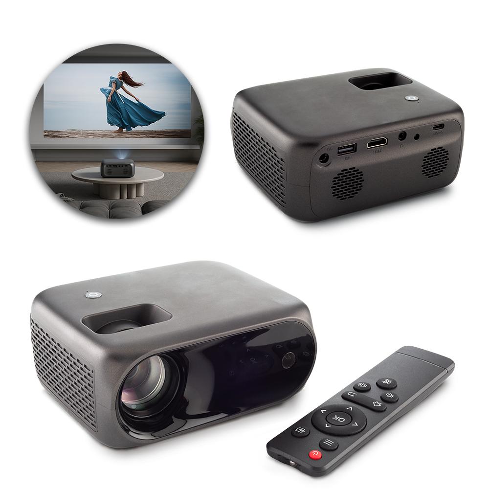 Mini proyector lcd Gris Oscuro front