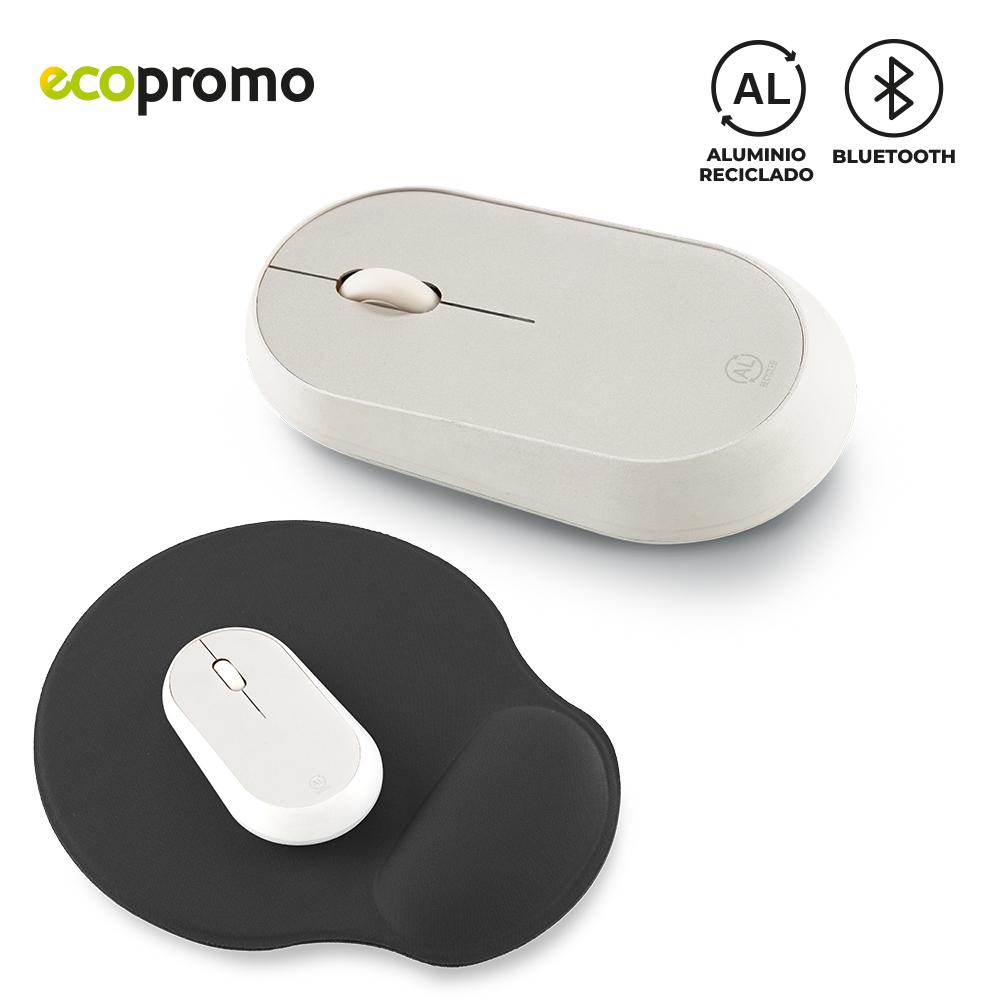 Mouse inalambrico zenith eco Blanco Silver front