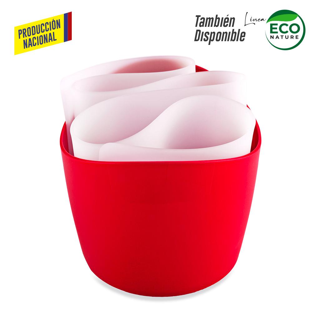 Organizador de escritorio harmony - produccion nacional produccion nacional .Silicona Blanco miniatura 6