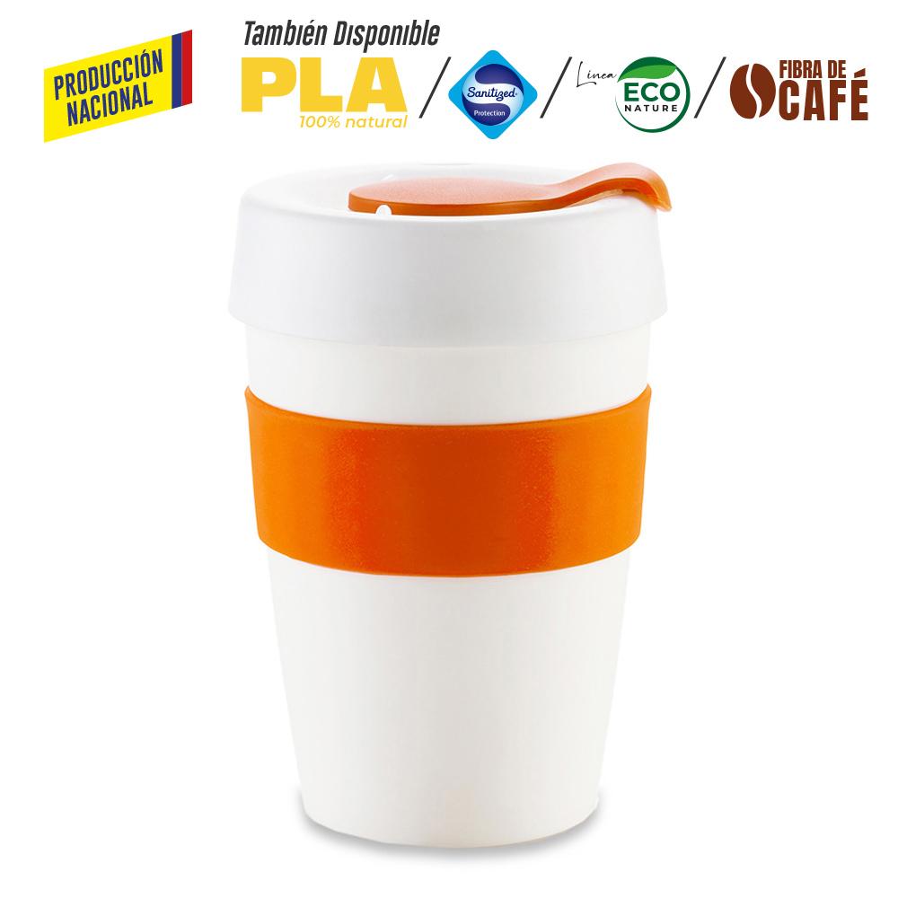 Mug plastico orbit 12oz - produccion nacional produccion nacional Blanco Para Tapa Plastica miniatura 5