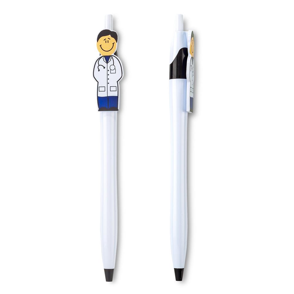 Boligrafo medic Cirujano clip verde miniatura 3