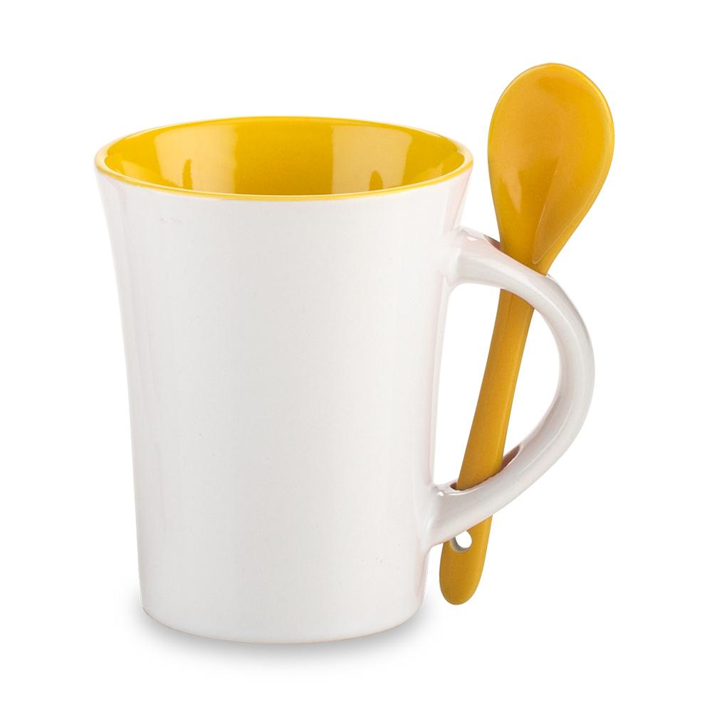 Mug ceramica con cuchara trump 10oz Azul miniatura 3