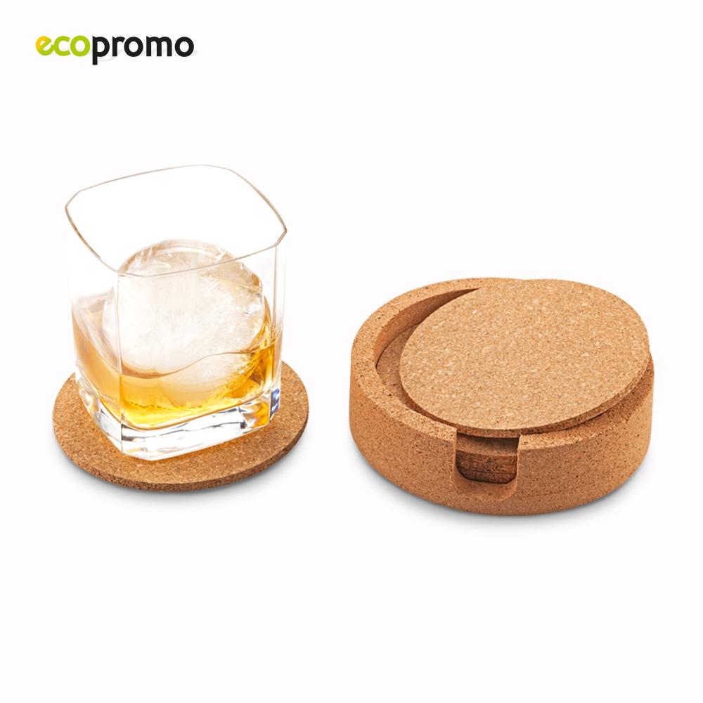 Set de portavasos cork Natural miniatura 3